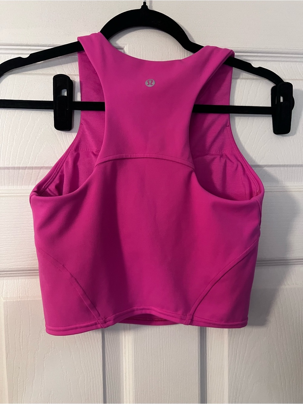 #566 Lululemon Invigorate Training Tank Top Sonic Pink Size 4 Built-In Bra EUC - Picture 3 of 4